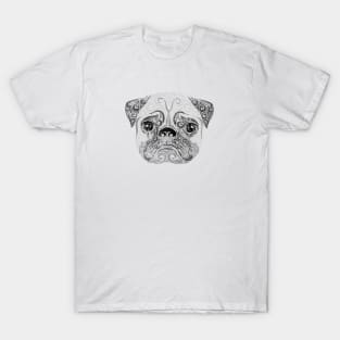 Swirly Pug T-Shirt